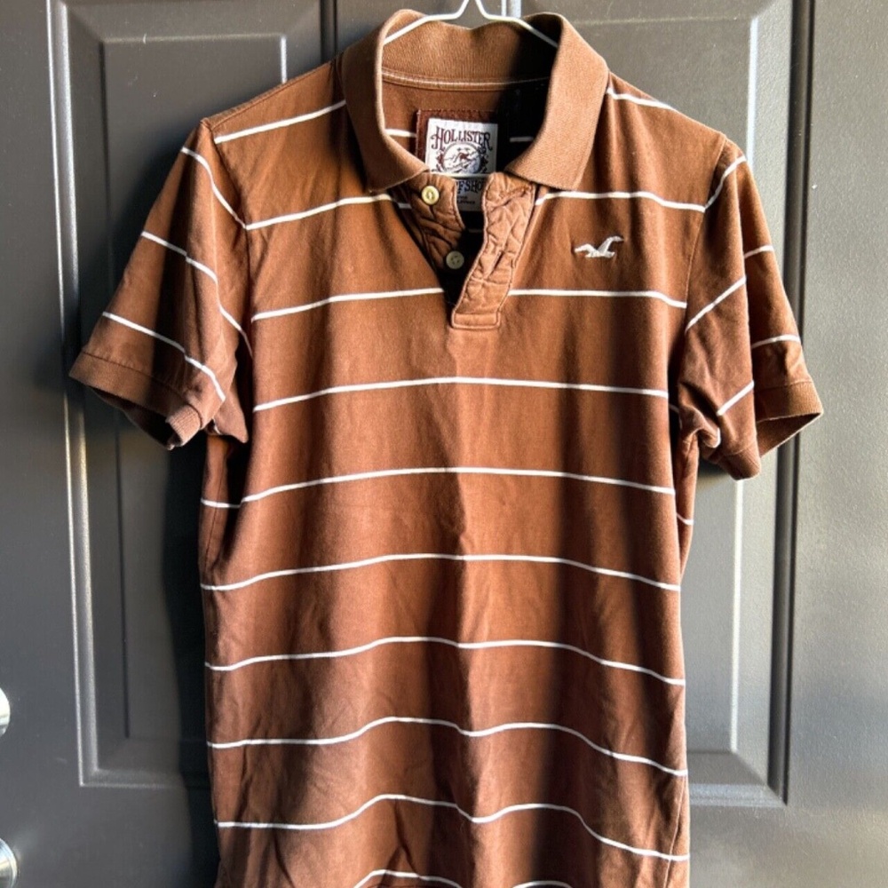 Hollister Green vintage polo short sleeve collared S shirt